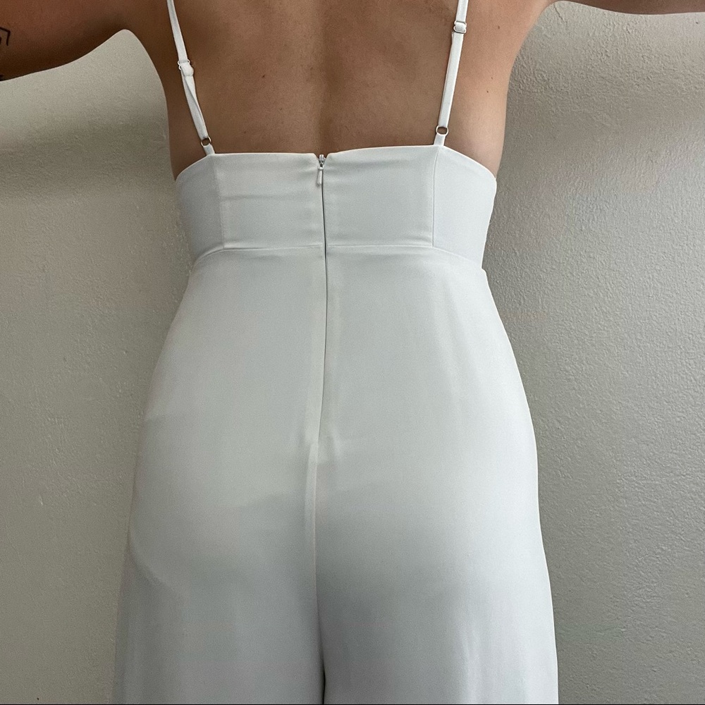 White Fame and Partners Triangle Cup Jumpsuit - Picture 6 of 9